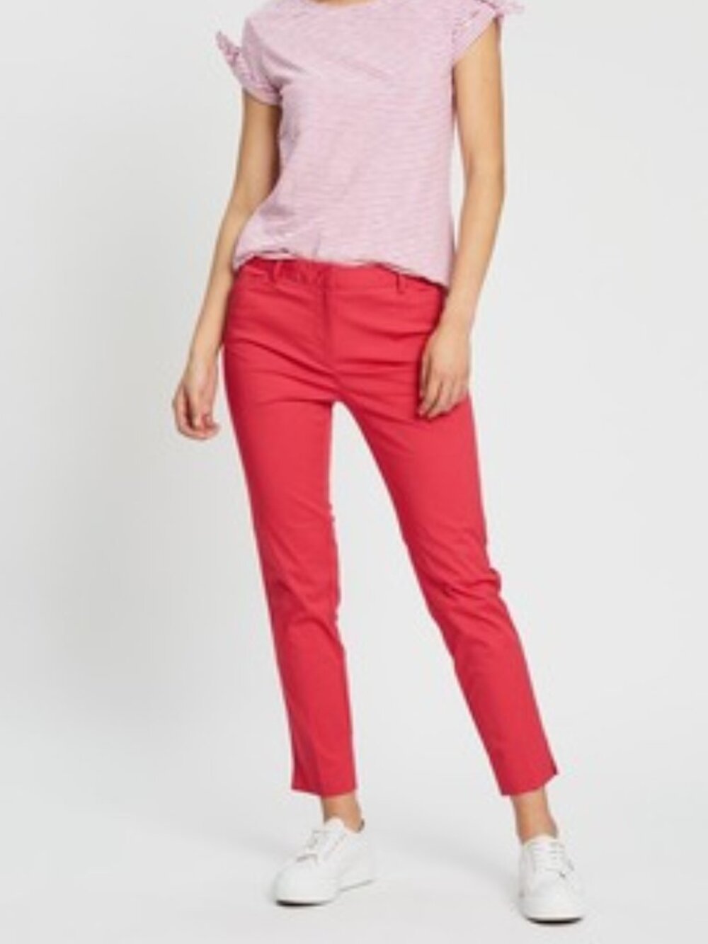 J Crew Flex City Fit Pink Cropped Pants